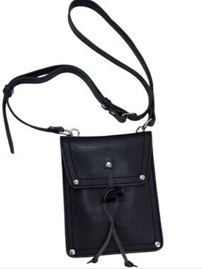 Saddleback leather Black leather satchel Crossbody